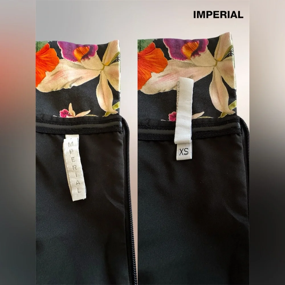 🛍️SALE🛍️IMPERIAL Elegant Strapless Jumpsuit with Vibrant Floral Tropical Pattern - Picture 5 of 7